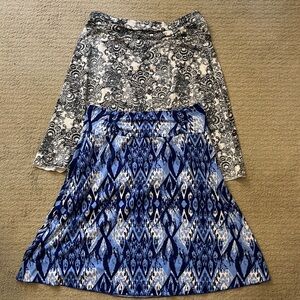 Tranquility skirts medium lot of two
